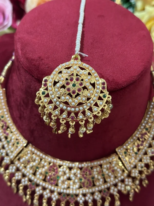 Graceful Golden Choker Set
