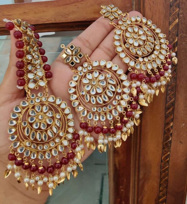 Maroon Earring