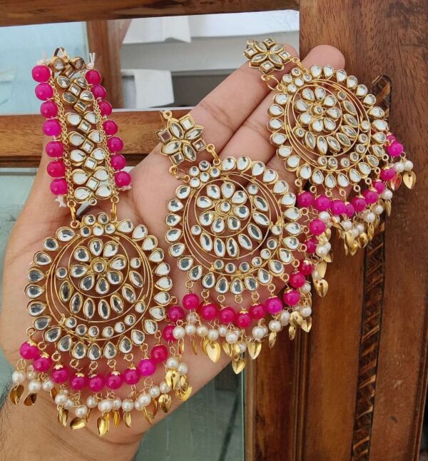 Magenta Earring