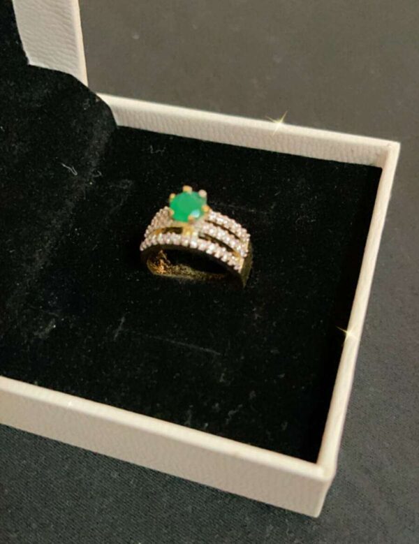 Green Ruby Design Ring