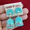 Sky Blue Jhumki Earrings