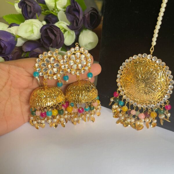 Multi color jhumkies