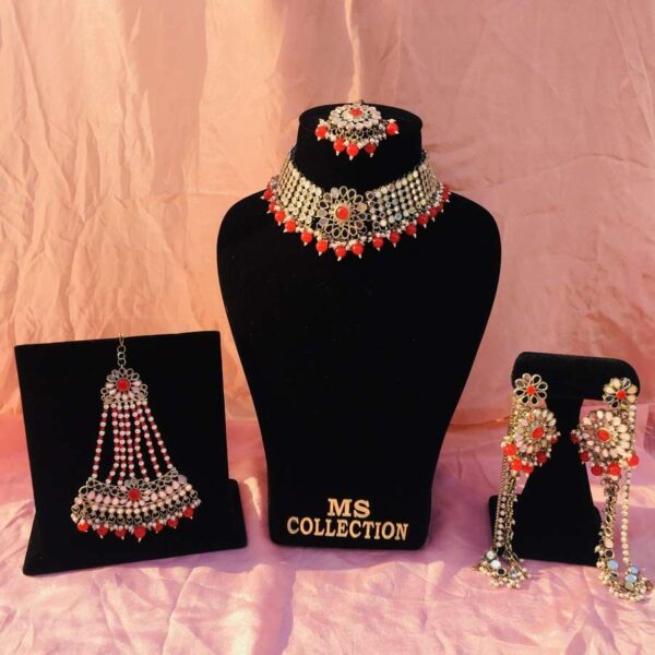 Red color mirror set