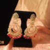 magenta earrings