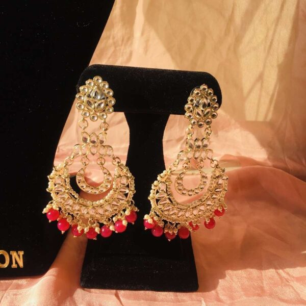 magenta earrings