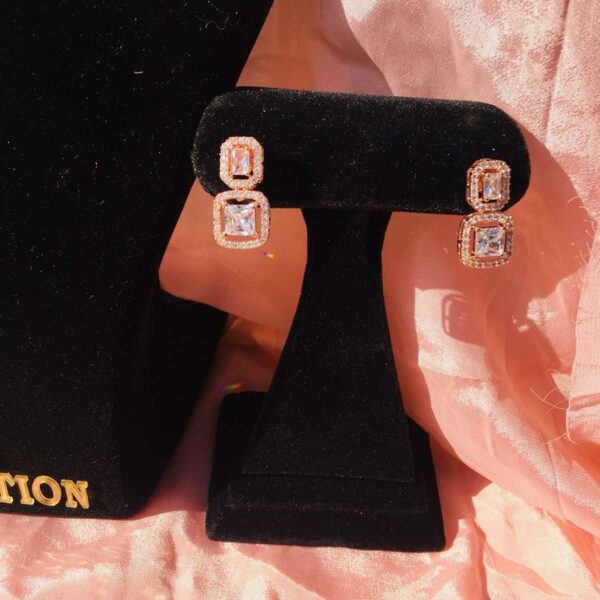 white earrings