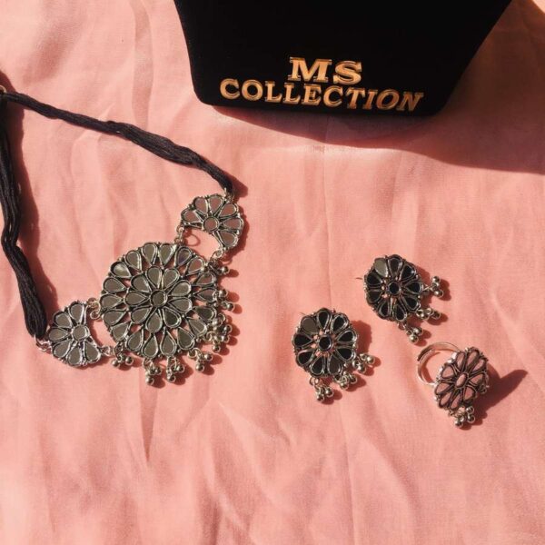mirror oxidised set