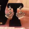 elephant oxideised earrings