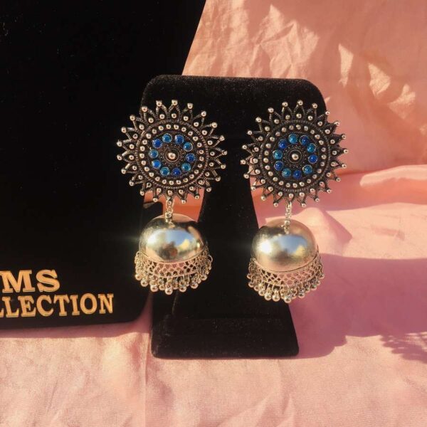 OXIDISED JHUMKI