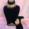 red kundan choker