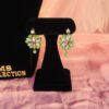 green kundan earrings