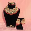 Red round necklace