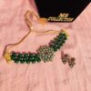 green beads necklace