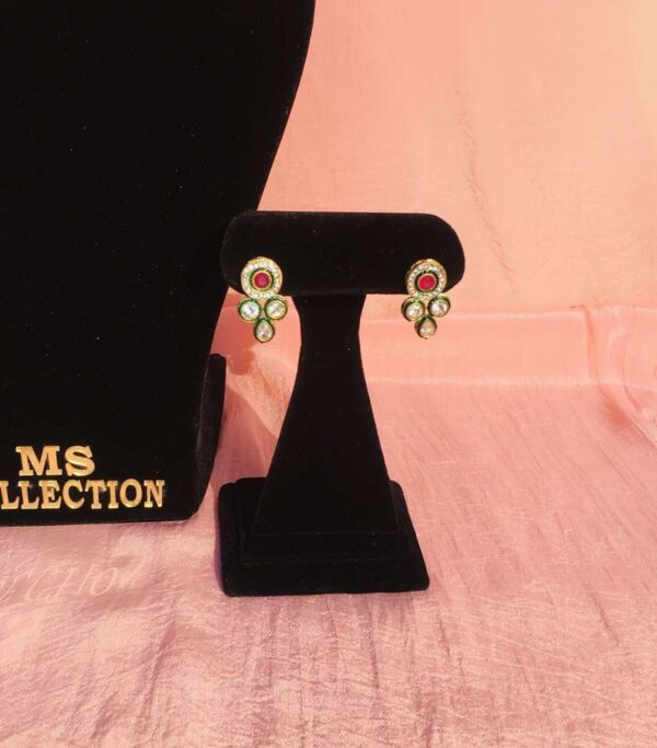 red and green earrings