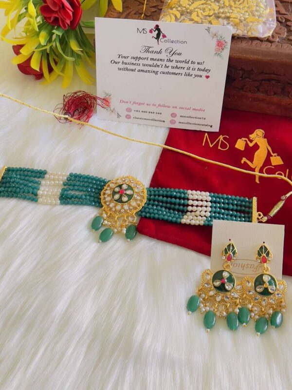 Taapsee green necklace