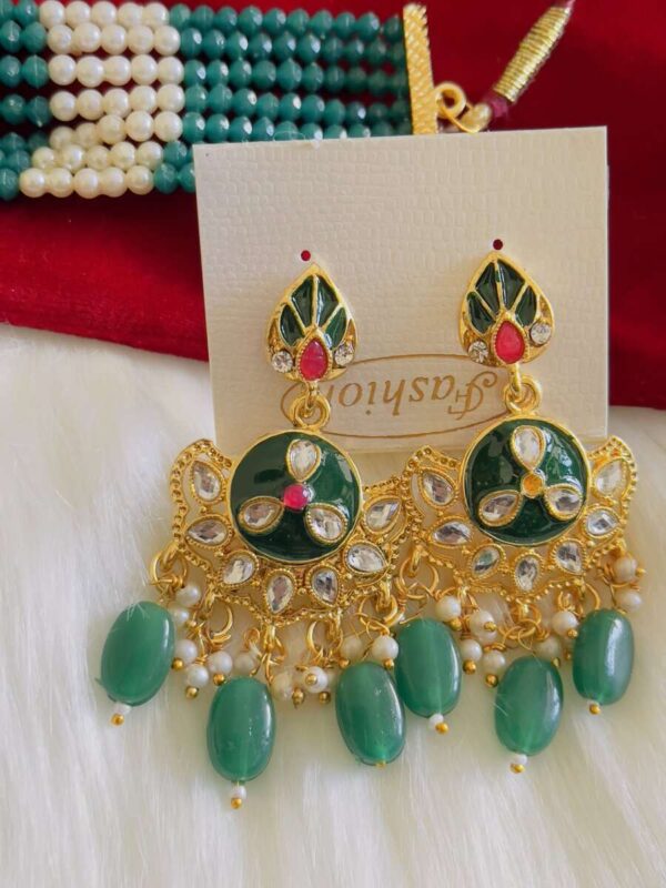 Taapsee green earrings
