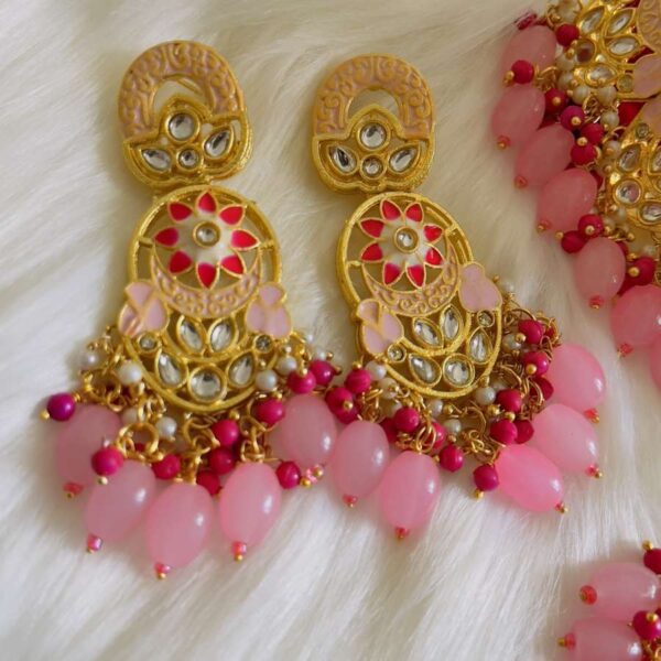 light pink earrings