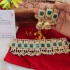 green polki jewellery
