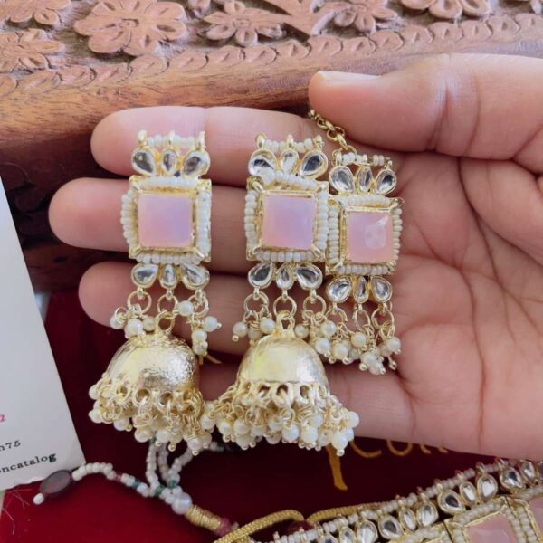 polli earrings with tikka