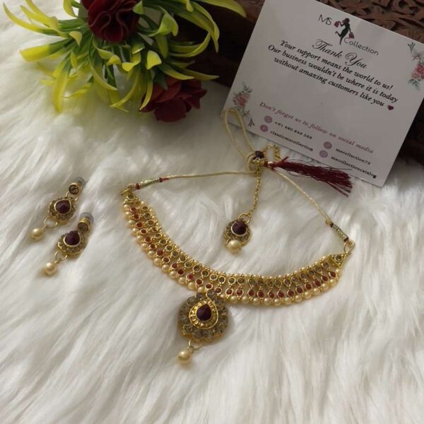 Wine beaded jewellery