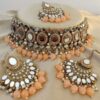 mirrorwork peach jewelry