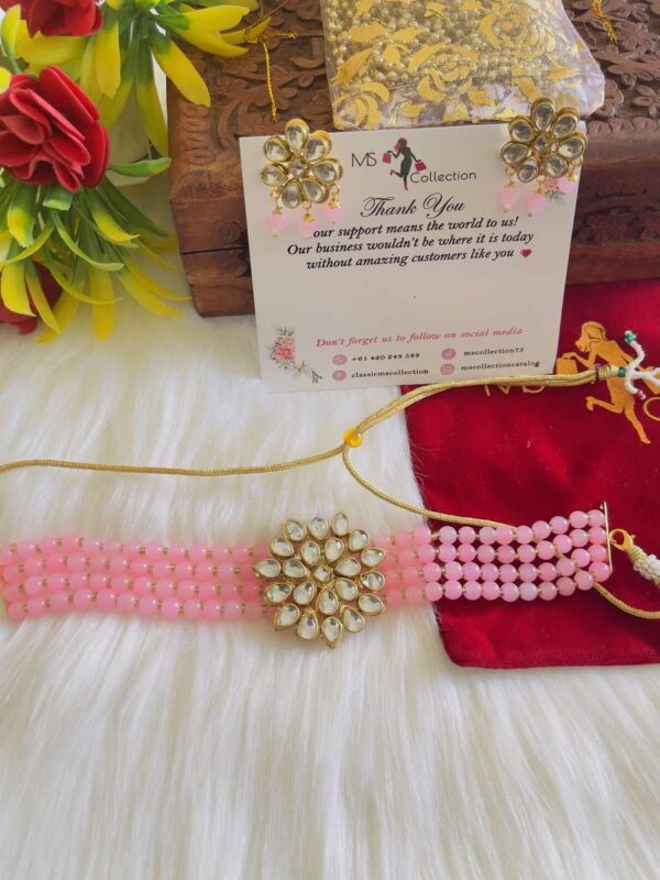 4-strands kundan set