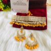 yellow kundan jewelry