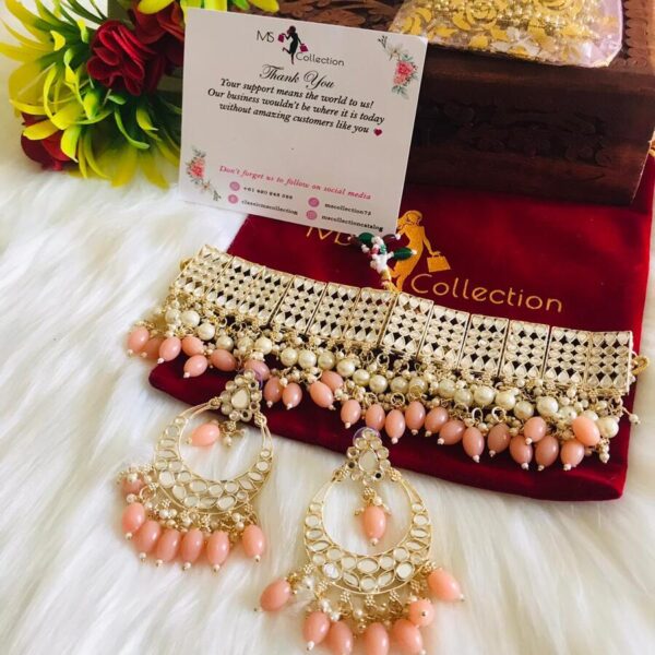 Shabnam peach jewelry