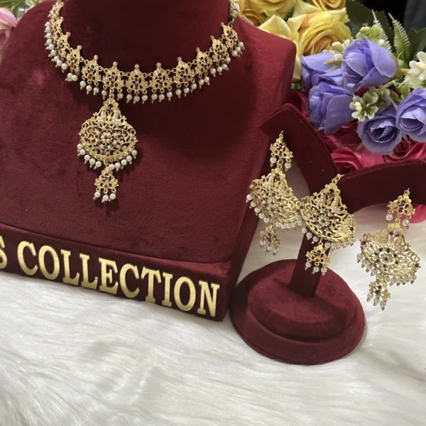 Kavya Jadau Necklace Jewellery Set