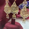 Kavya Jadau earrings and tikka
