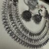 Oxidised Triple layer Necklace set with Jhumki earrings