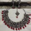 Red Beads Oxidised Jewellery