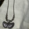 Contemporary Silver Oxidised Necklace for woman
