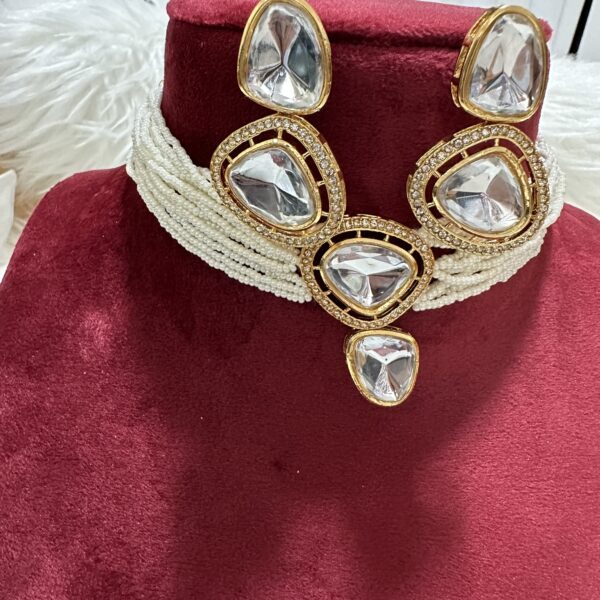 MS Collection Gunmetal Rajasthani choker Set