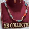 Beautiful Multicolor Stones with Pearl Mala