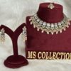 White High Quality Uncut Kundan set