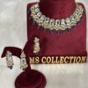 Blue High Quality Uncut Kundan Set