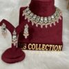 Pink High Quality Uncut Kundan set