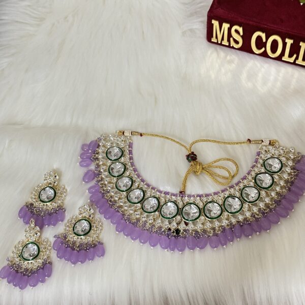 Kundan set with earrings and tikka