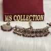 Premium quality Alara Maroon Necklace