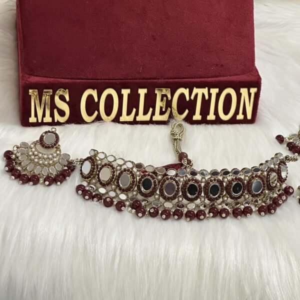 Premium quality Alara Maroon Necklace