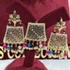 Jadau earrings and tikka