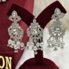 AD EARRINGS WITH TIKKA