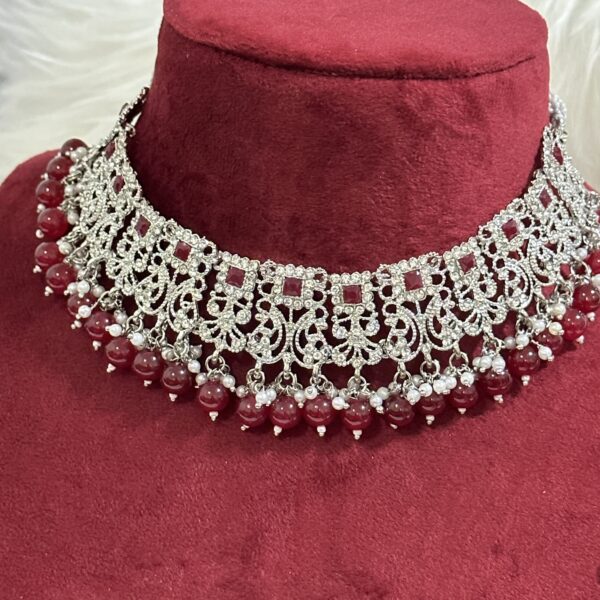 maroon AD jewellery
