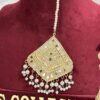 Gold plated jadau tikka