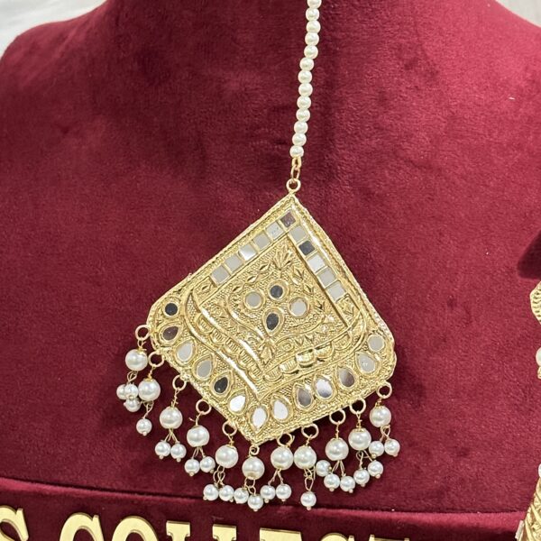 Gold plated jadau tikka