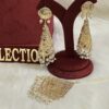 Cone shape white beaded jewellery
