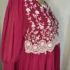 Anarkali suit with puff sleeves