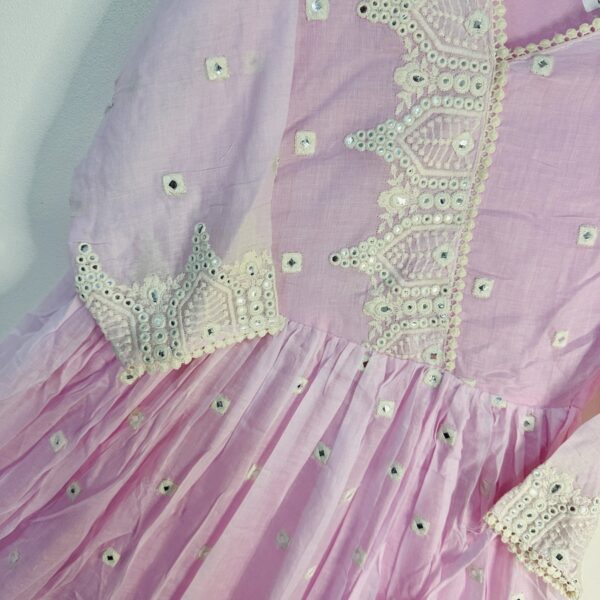 Angrakha style pink suit