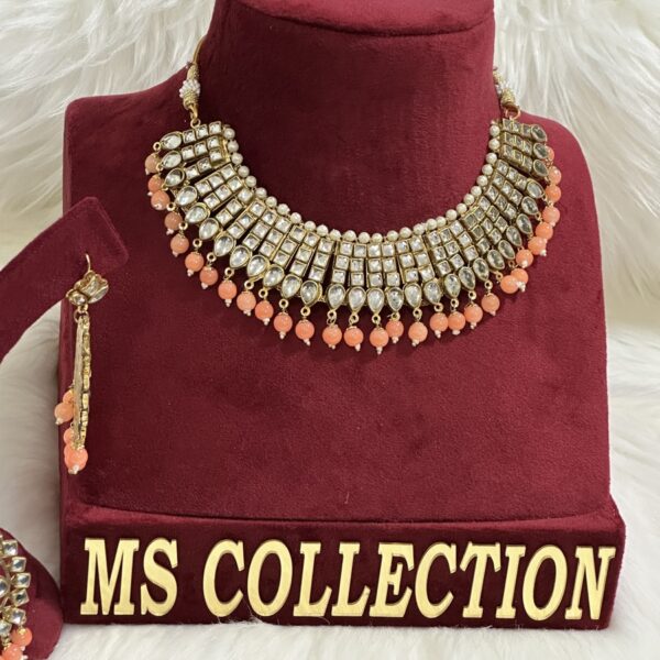 Kundan necklace jewelry set